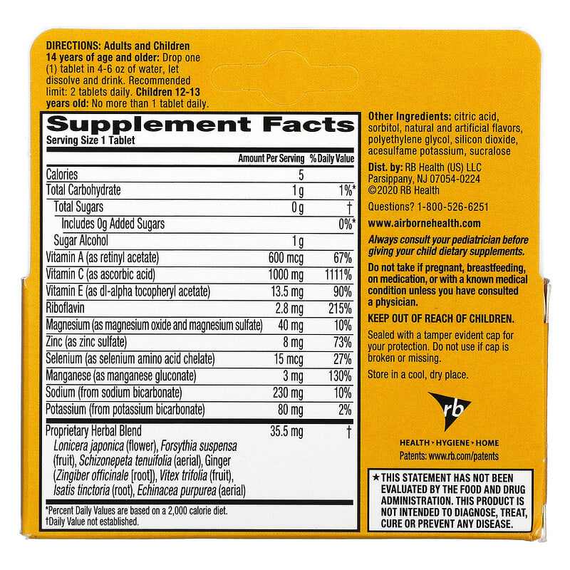 Thực phẩm bổ sung AirBorne chính hãng