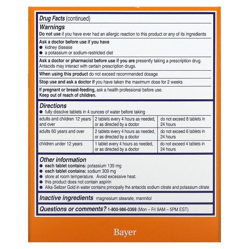 Thực phẩm bổ sung Alka-Seltzer chính hãng