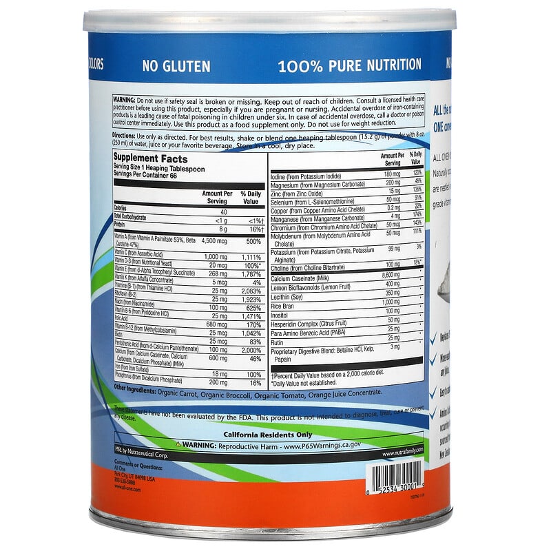 Thực phẩm bổ sung All One, Nutritech chính hãng