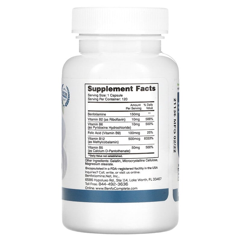 Thực phẩm bổ sung Benfotiamine Inc. chính hãng