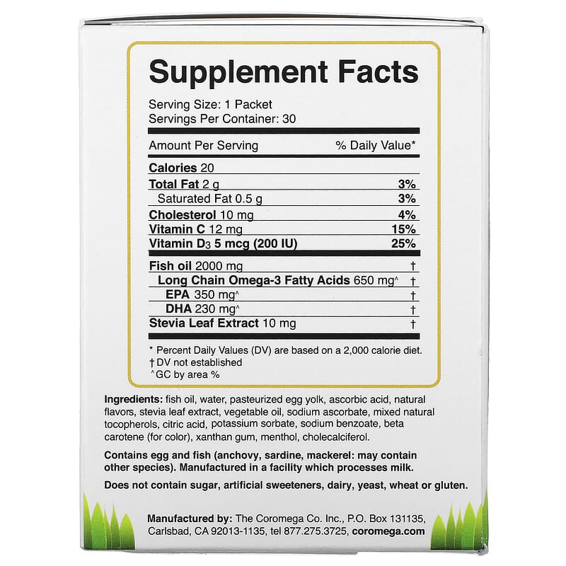 Thực phẩm bổ sung Coromega chính hãng