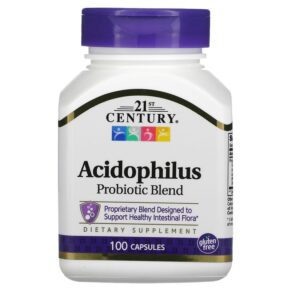 Thực phẩm chức năng 21st Century Acidophilus Probiotic Blend 100 Capsules 740985213391