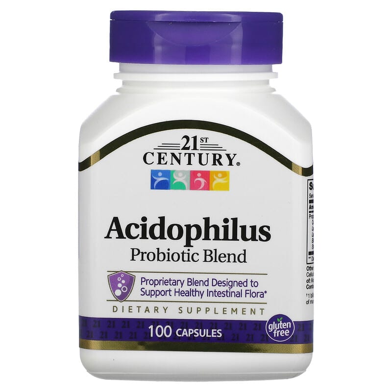 21st Century Acidophilus Probiotic Blend 100 Capsules 8 Thực phẩm chức năng 21st Century Acidophilus Probiotic Blend 100 Capsules 740985213391