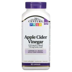 Thực phẩm chức năng 21st Century Apple Cider Vinegar 90 Capsules 740985280157