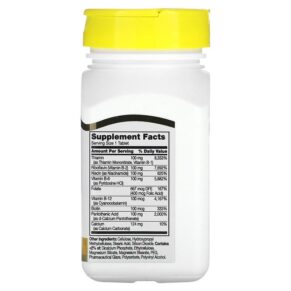 Thực phẩm bổ sung 21st Century B-100 Complex Prolonged Release 60 Tablets 740985222829