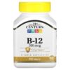 Thực phẩm chức năng 21st Century B-12 500 mcg 110 Tablets 740985223093