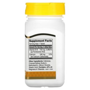 21st Century B-6 100 mg 110 Tablets 3 Thực phẩm bổ sung 21st Century B-6 100 mg 110 Tablets 740985211960