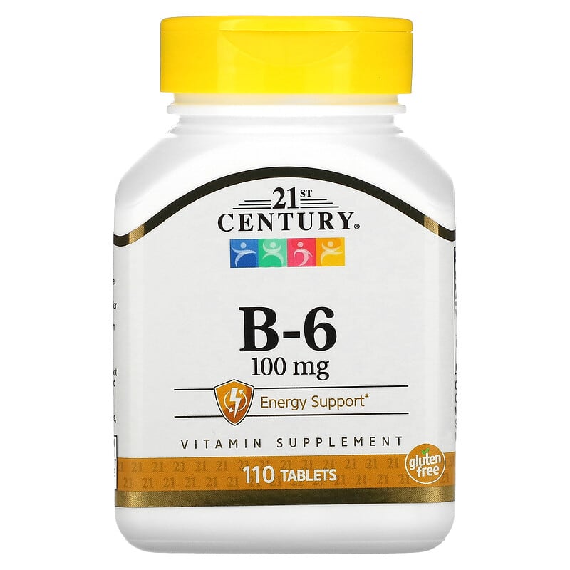 21st Century B-6 100 mg 110 Tablets 8 Thực phẩm chức năng 21st Century B-6 100 mg 110 Tablets 740985211960