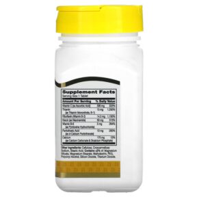 Thực phẩm bổ sung 21st Century B-Complex Plus Vitamin C 100 Tablets 740985226681