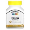 Thực phẩm chức năng 21st Century Biotin 10.000 mcg 120 Tablets 740985277577
