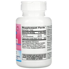 Thực phẩm bổ sung 21st Century Calcium 500 + D3 15 mcg (600 IU) 90 Tablets 740985275191
