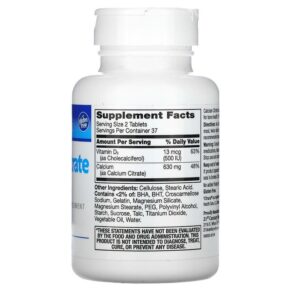 Thực phẩm bổ sung 21st Century Calcium Citrate + D3 Maximum 75 Tablets 740985274927