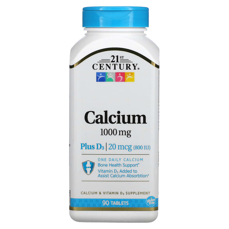 21st Century Calcium Plus D3 1.000 mg 90 Tablets 8 Thực phẩm chức năng 21st Century Calcium Plus D3 1.000 mg 90 Tablets 740985270707