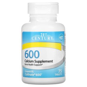 Thực phẩm chức năng 21st Century Calcium Supplement 600 75 Tablets 740985275320