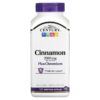 Thực phẩm chức năng 21st Century Cinnamon Plus Chromium 500 mg 120 Vegetarian Capsules 740985273838
