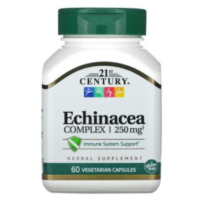 Thực phẩm chức năng 21st Century Echinacea Complex 250 mg 60 Vegetarian Capsules 740985212875