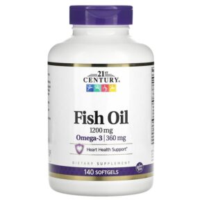 Thực phẩm chức năng 21st Century Fish Oil 1.200 mg 140 Softgels 740985273487