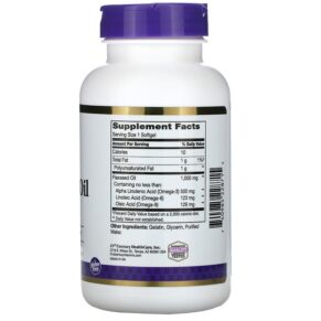 Thực phẩm bổ sung 21st Century Flaxseed Oil 1000 mg 120 Softgels 740985228715