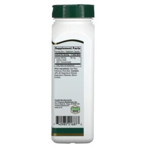 Thực phẩm bổ sung 21st Century Ginkgo Biloba Extract Standardized 200 Vegetarian Capsules 740985216873