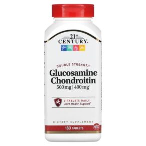 Thực phẩm chức năng 21st Century Glucosamine Chondroitin Double Strength 180 Tablets 740985226391