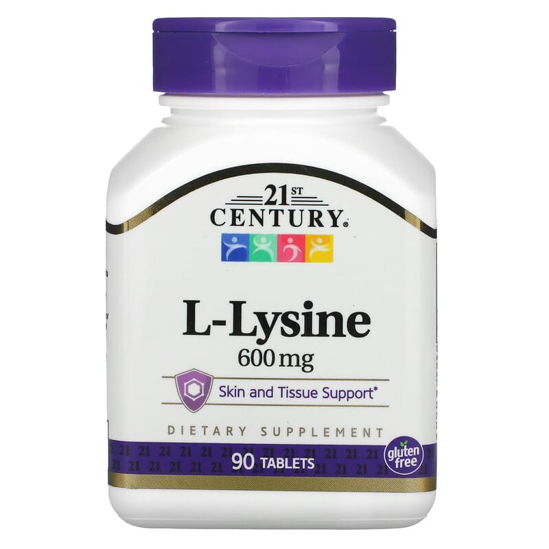 21st Century L-Lysine 600 mg 90 Tablets 8 Thực phẩm chức năng 21st Century L-Lysine 600 mg 90 Tablets 740985210628