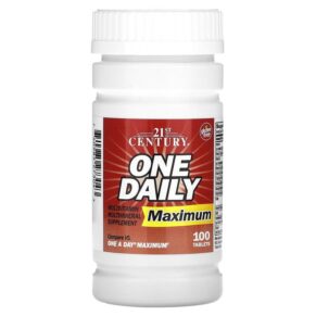 Thực phẩm chức năng 21st Century One Daily Maximum 100 Tablets 740985273043