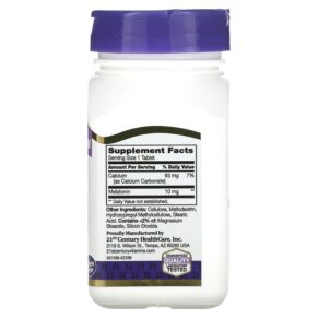 Thực phẩm bổ sung 21st Century Prolonged Release Melatonin 10 mg 120 Tablets 740985280287