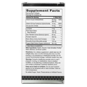Thực phẩm bổ sung 21st Century Prostate Health with Beta-Sitosterol 125 mg 60 Softgels 740985280119