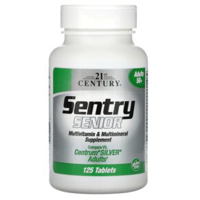 Thực phẩm chức năng 21st Century Sentry Senior Multivitamin & Multimineral Supplement Adults 50+ 125 Tablets 740985223901