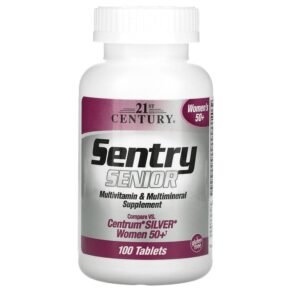 Thực phẩm chức năng 21st Century Sentry Senior Multivitamin & Multimineral Supplement Women 50+ 100 Tablets 740985275429