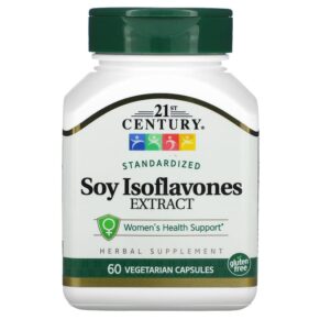 Thực phẩm chức năng 21st Century Standardized Soy Isoflavones Extract 60 Vegetarian Capsules 740985223062