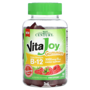 Thực phẩm chức năng 21st Century VitaJoy Gummies B-12 Extra Strength Raspberry 1500 mcg 90 Gummies 740985280867