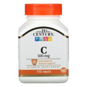 Thực phẩm chức năng 21st Century Vitamin C 500 mg 110 Tablets 740985223161