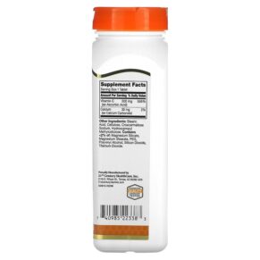 Thực phẩm bổ sung 21st Century Vitamin C 500 mg 250 Tablets 740985223383