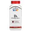 21st Century Vitamin D3 125 mcg (5.000 IU) 360 Tablets 5 Thực phẩm chức năng 21st Century Vitamin D3 125 mcg (5.000 IU) 360 Tablets 740985274033