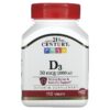 Thực phẩm chức năng 21st Century Vitamin D3 50 mcg (2.000 IU) 110 Tablets 740985271117
