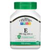 Thực phẩm chức năng 21st Century Vitamin E 180 mg (400 IU) 110 Softgels 740985212455