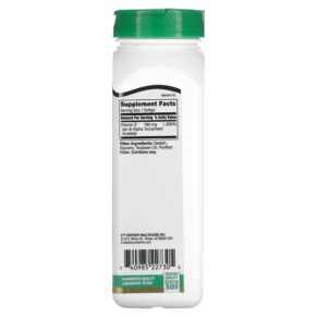 Thực phẩm bổ sung 21st Century Vitamin E 180 mg (400 IU) 250 Softgels 740985227305