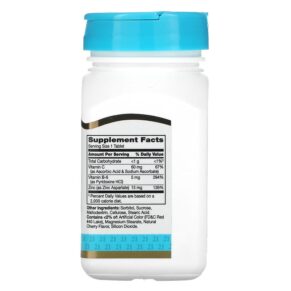 Thực phẩm bổ sung 21st Century Zinc Plus Vitamins C & B-6 Chewable Cherry Flavor 90 Tablets 740985226728