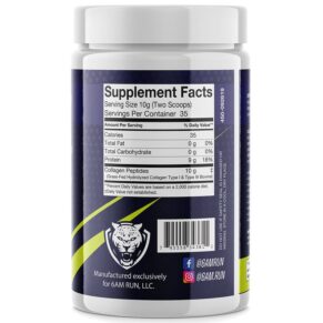 6AM Run Heel Strike Hydrolyzed Collagen 12.35 oz (350 g) 3 Thực phẩm bổ sung 6AM Run Heel Strike Hydrolyzed Collagen 12.35 oz (350 g) 745558343611