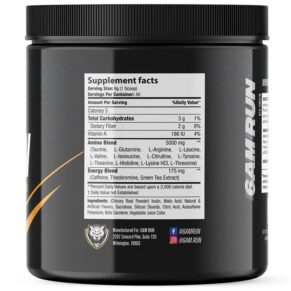 Thực phẩm bổ sung 6AM Run Marathon Advanced Amino + Preworkout Formula Peach Mango 12.7 oz (360 g) 745558343475
