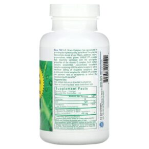 Thực phẩm bổ sung A.C. Grace Company Unique E 120 Softgels 894612001100