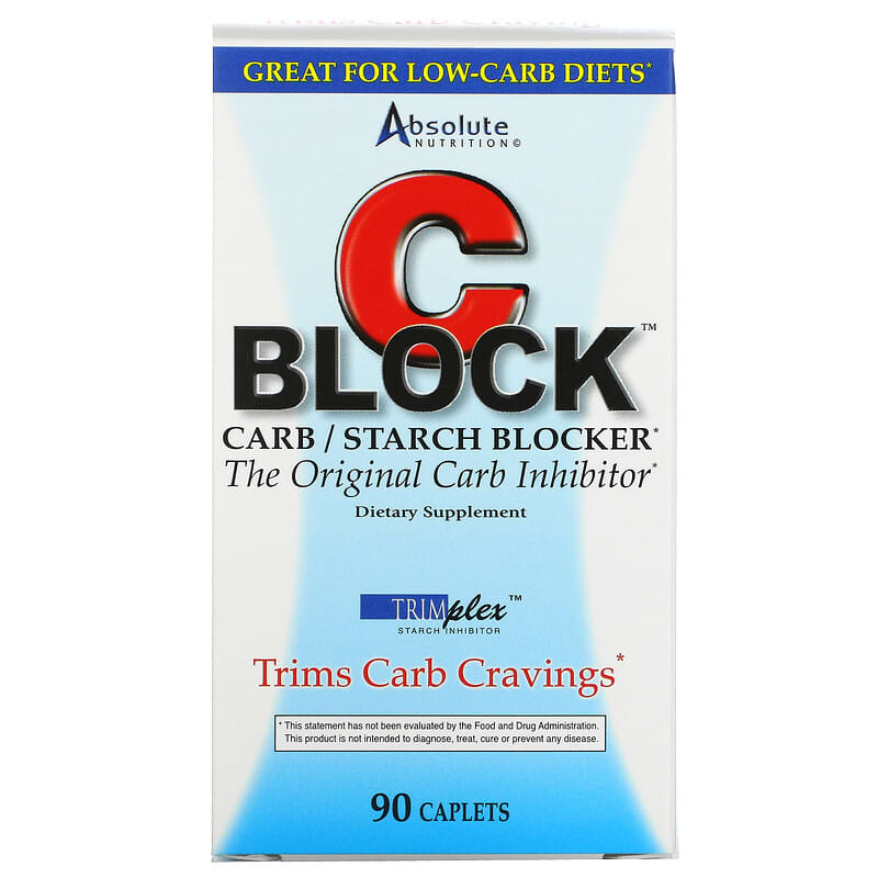 Absolute Nutrition CBlock Carb/Starch Blocker 90 Caplets 8 Thực phẩm chức năng Absolute Nutrition CBlock Carb/Starch Blocker 90 Caplets 708235088465