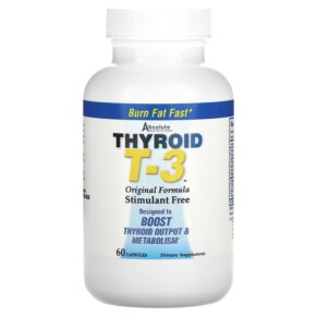 Thực phẩm chức năng Absolute Nutrition Thyroid T-3 Original Formula 60 Capsules 708235088625