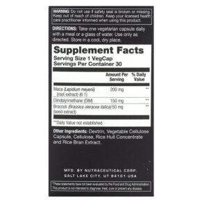 Thực phẩm bổ sung Action Labs Alpha Advantage Dim For Men 30 Vegcaps 047868109629