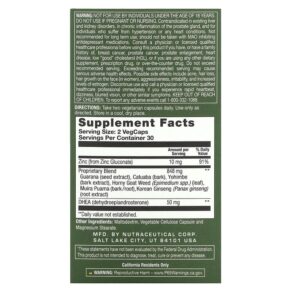 Thực phẩm bổ sung Action Labs Pro-Hormone Support DHEA For Men 60 Vegcaps 047868147317
