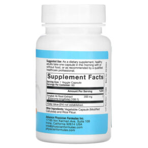Thực phẩm bổ sung Advance Physician Formulas Inc. Tongkat Ali 200 mg 60 Vegetable Capsules 896996000106