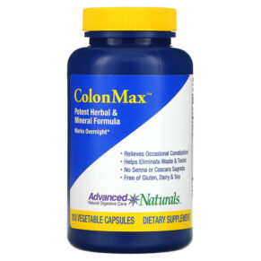 Thực phẩm chức năng Advanced Naturals ColonMax Potent Herbal & Mineral Formula 100 Vegetable Capsules 631257535627