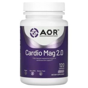 Thực phẩm chức năng Advanced Orthomolecular Research AOR Cardio Mag 2.0 120 Capsules 624917080896