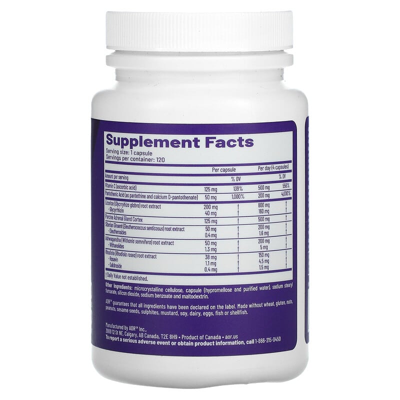 Advanced Orthomolecular Research AOR Ortho Adapt 120 Capsules 2 Thực phẩm bổ sung Advanced Orthomolecular Research AOR Ortho Adapt 120 Capsules 624917080131